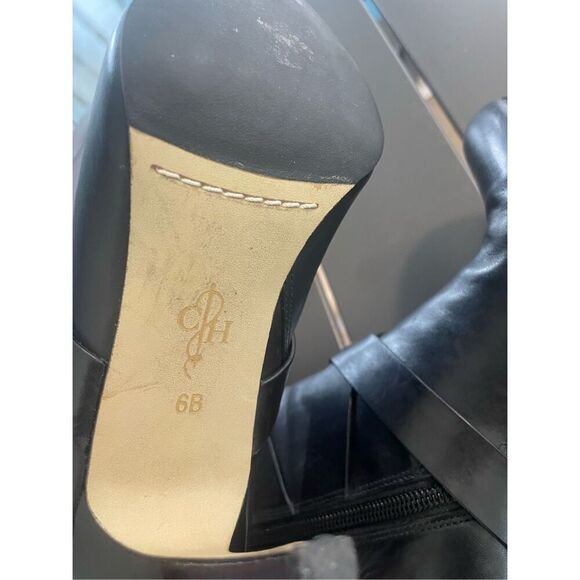 Coke Haan  Leather Stilleto mid ankle booties Black Size 6 B - Picture 15 of 15